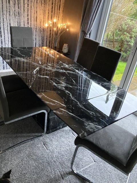 scs marble lamp table